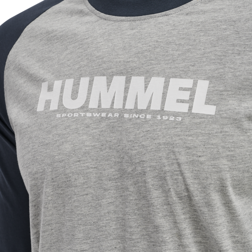 hmlLEGACY BLOCKED T-SHIRT L/S, BLUE NIGHTS, packshot