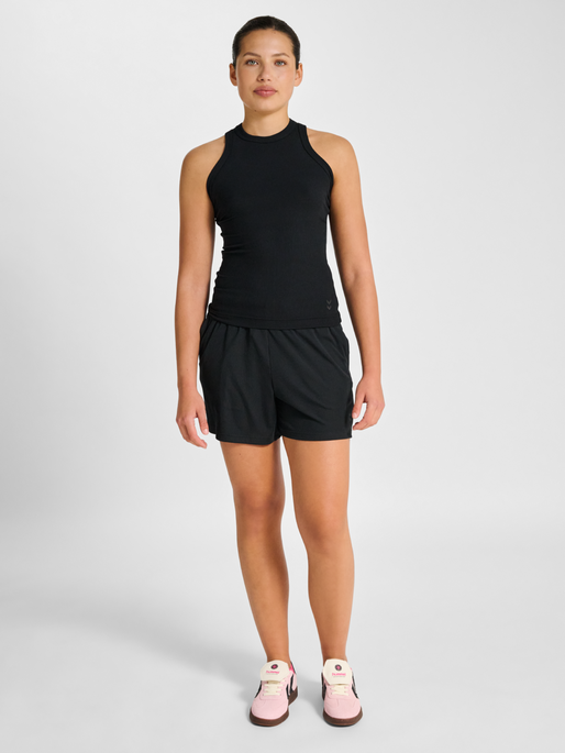 hmlPULSE RIB TANK TOP, BLACK, model