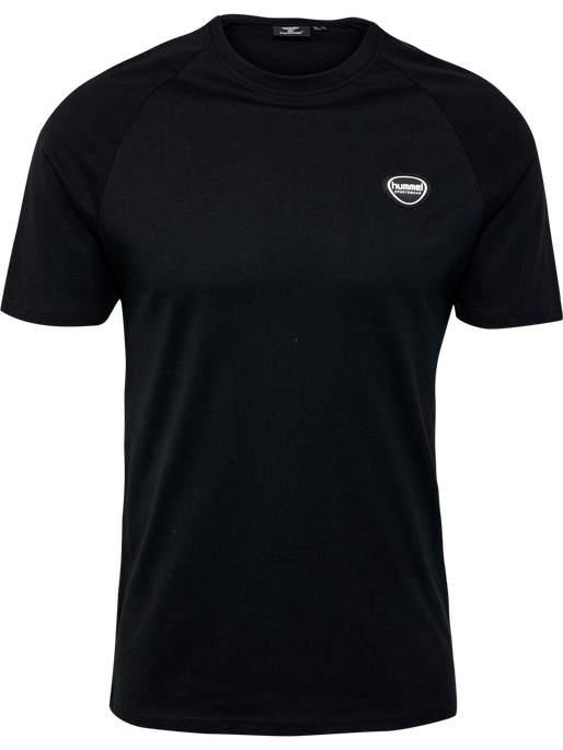 hmlLGC KAI REGULAR HEAVY T-SHIRT, BLACK, packshot