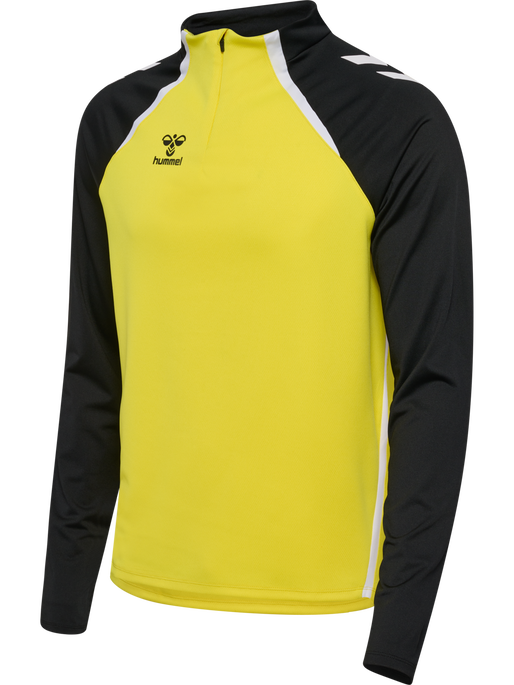 hmlLEAD 2.0 HALF ZIP, BLAZING YELLOW/BLACK, packshot