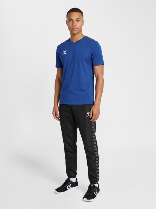 hmlAUTHENTIC CO T-SHIRT S/S, TRUE BLUE, model