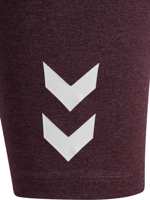 hmlJR LOGO SHORT  TIGHTS, FUDGE MELANGE hmlJR LOGO SHORT  TIGHTS, FUDGE MELANGE, packshot