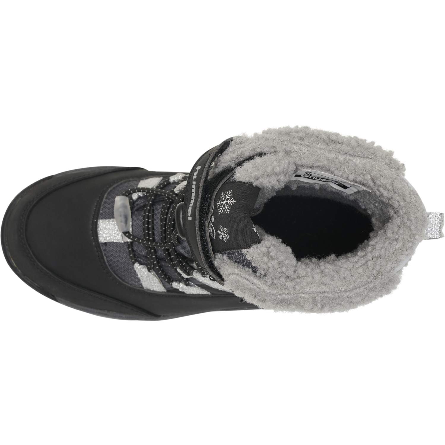 SNOW BOOT TEX JR, BLACK/SILVER, packshot