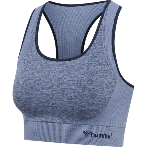 hmlKARINA SEAMLESS SPORTS TOP, BLACK IRIS, packshot