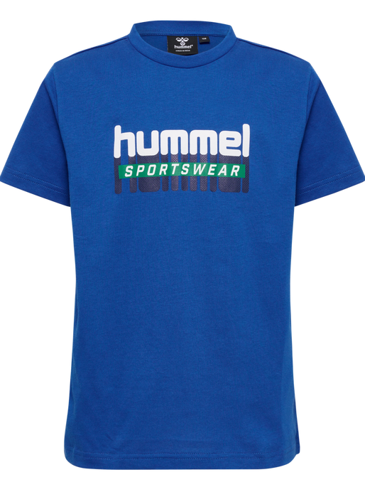 hmlTUKAS T-SHIRT S/S, CLASSIC BLUE, packshot