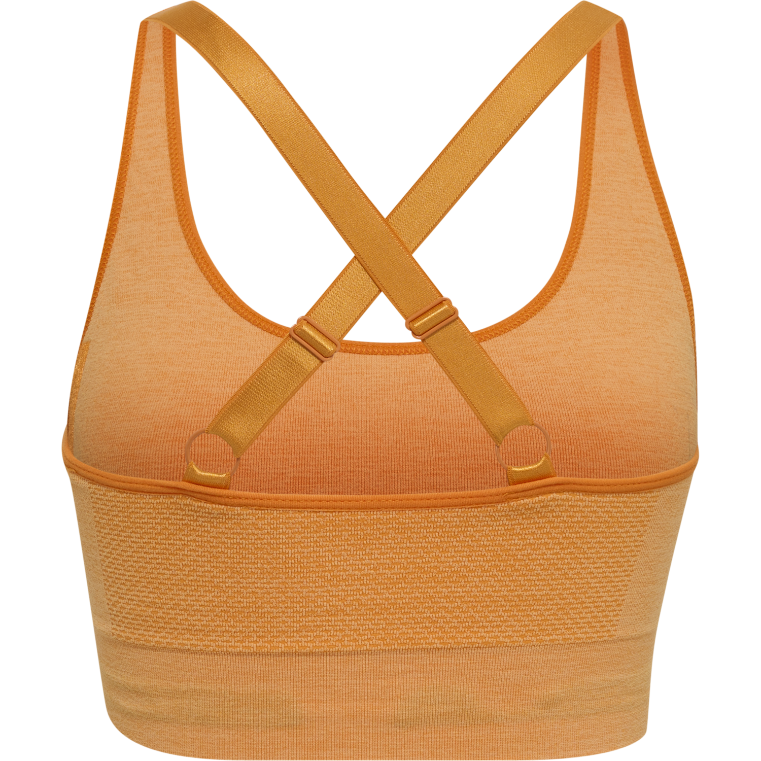 hmlCLEA SEAMLESS  SPORTS TOP, BLAZING ORANGE/CARROT CURL MELANGE, packshot