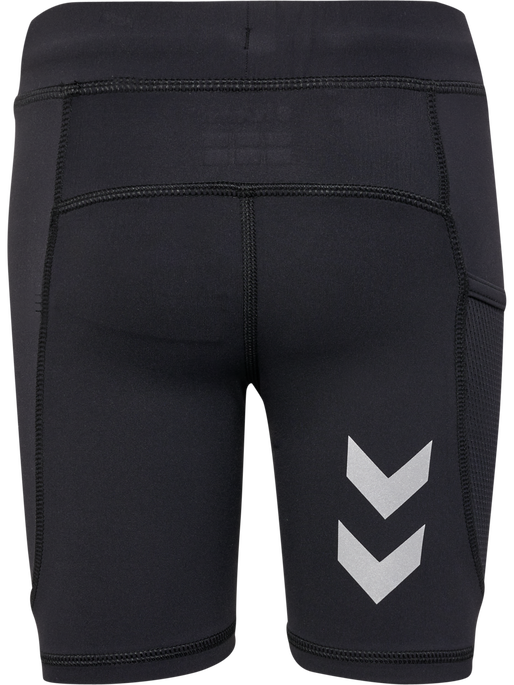 hmlRUN SHORT TIGHT KIDS, BLACK, packshot