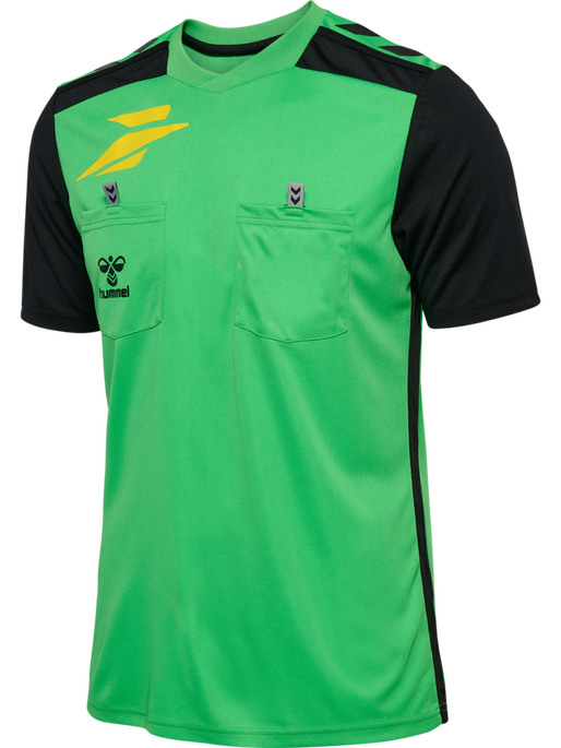 FFHB NEW REFEREE JERSEY S/S, POISON GREEN WO SPONSOR, packshot