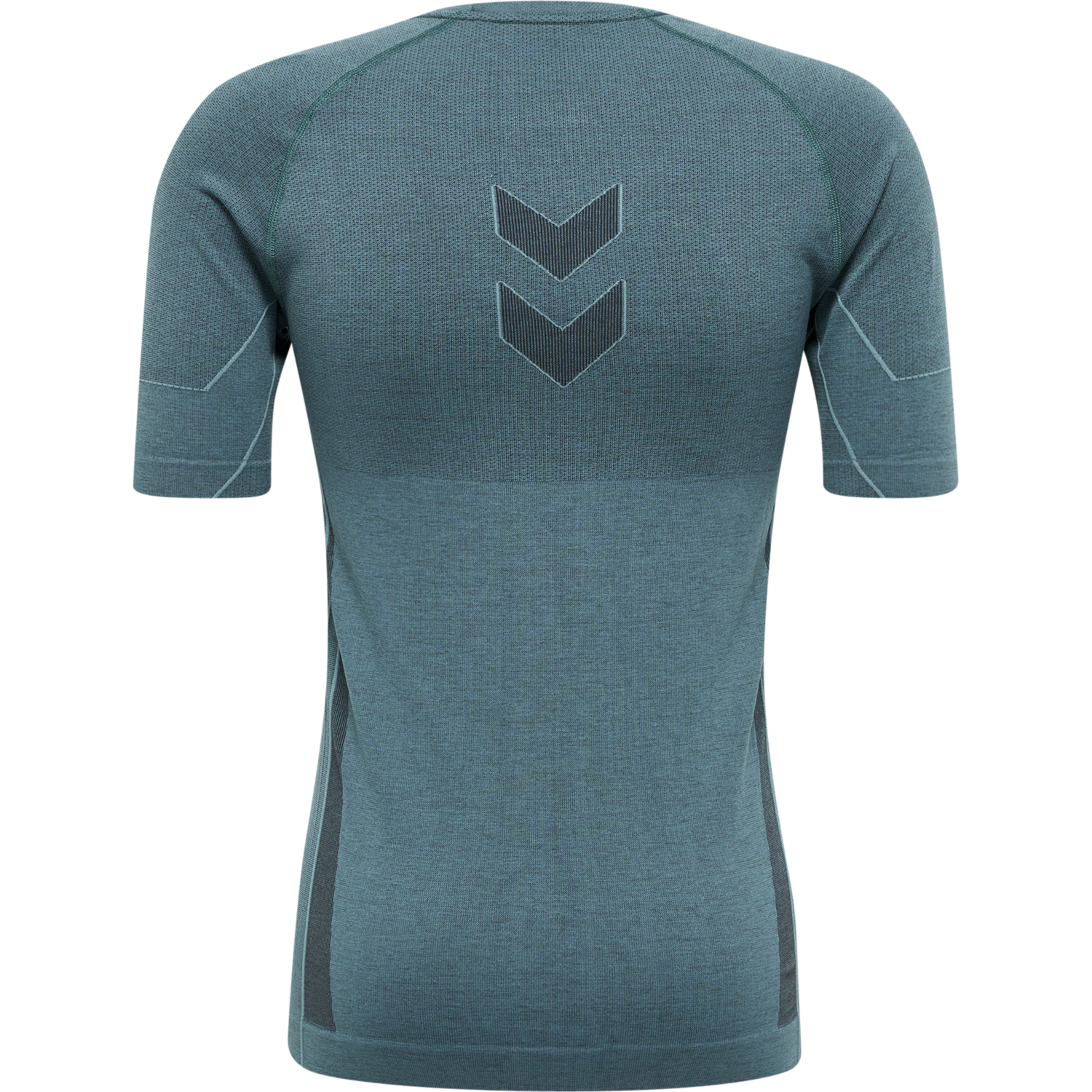 hmlTE MIKE SEAMLESS T-SHIRT, NORTH ATLANTIC/ASPHALT MELANGE, packshot