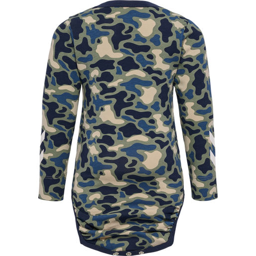 hmlSTEEN AOP BODY L/S, VETIVER, packshot