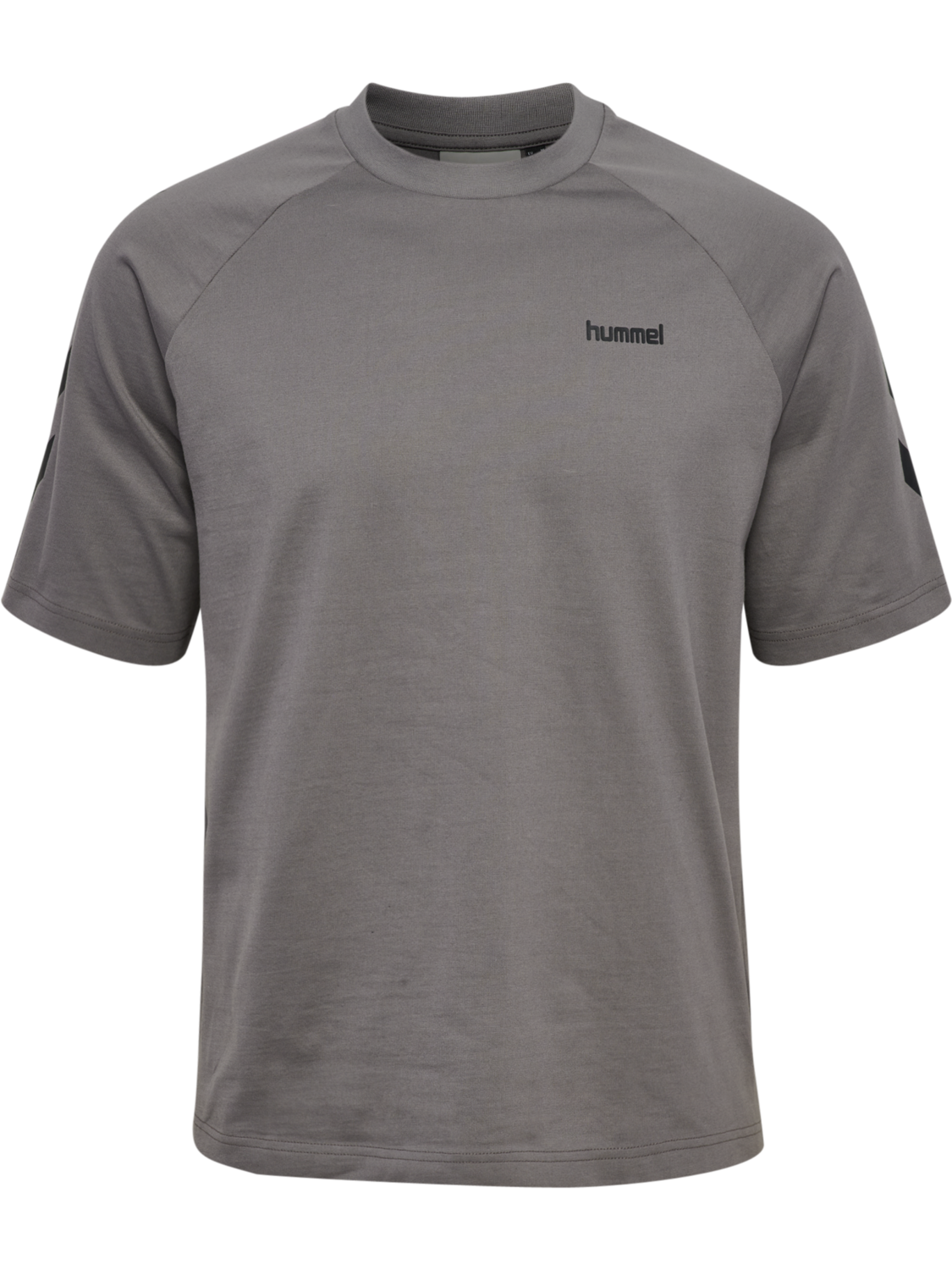 hmlKEEPER CHEVRON T-SHIRT S/S, CHARCOAL GRAY, packshot