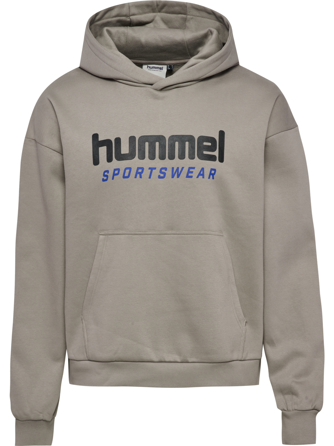 hmlBOXY HOODIE LOGO, ROCK RIDGE, packshot