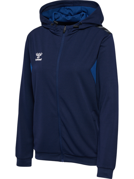 hmlAUTHENTIC PL ZIP HOODIE WOMAN, MARINE, packshot