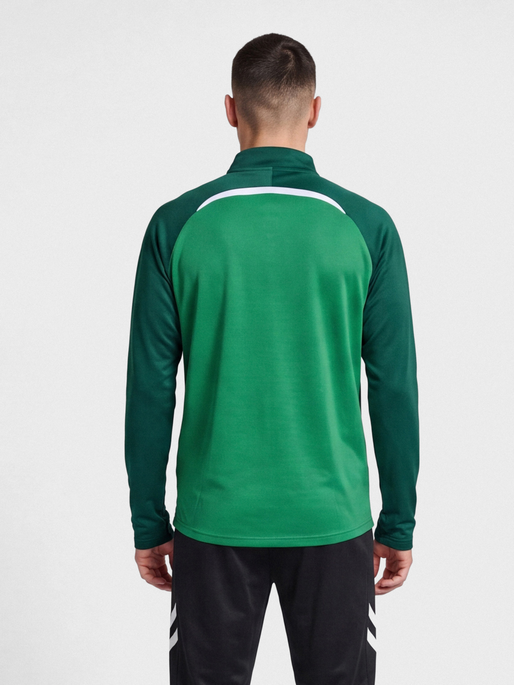 hmlLEAD 2.0 HALF ZIP, JELLY BEAN/EVERGREEN, model
