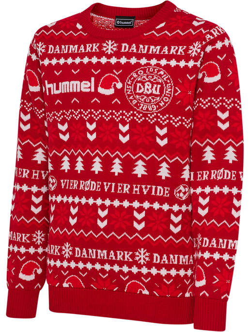 DBU FAN 25 CHRISTMAS SWEATER KIDS, TANGO RED DBU FAN 25 CHRISTMAS SWEATER KIDS, TANGO RED, packshot