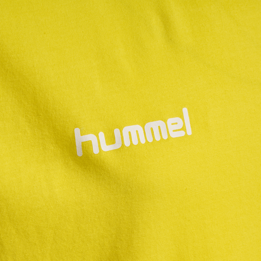 HUMMEL GO KIDS COTTON T-SHIRT S/S, BLAZING YELLOW, packshot