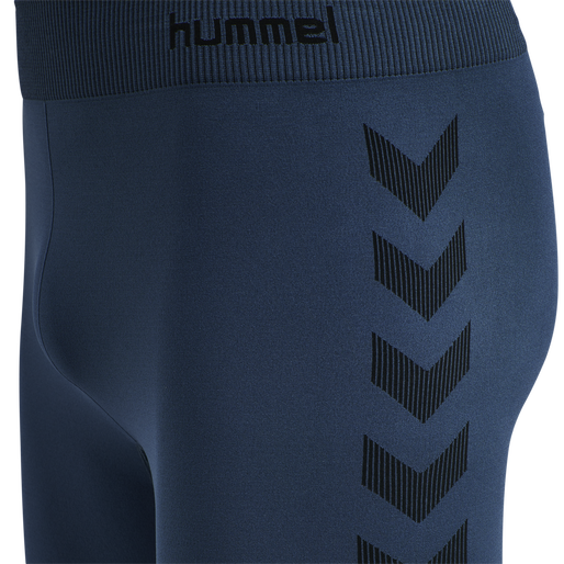 HUMMEL FIRST SEAMLESS TR SHT TIGHTS, DARK DENIM, packshot