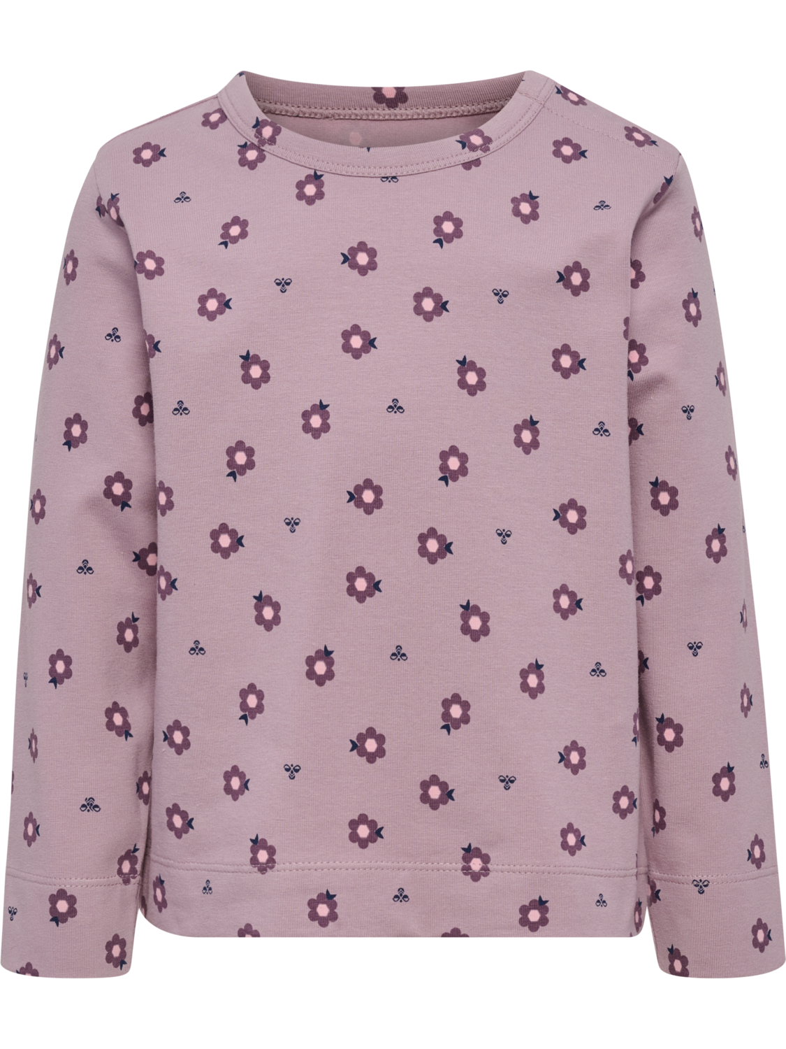hmlMINI AOP T-SHIRT L/S, SEA FOG, packshot