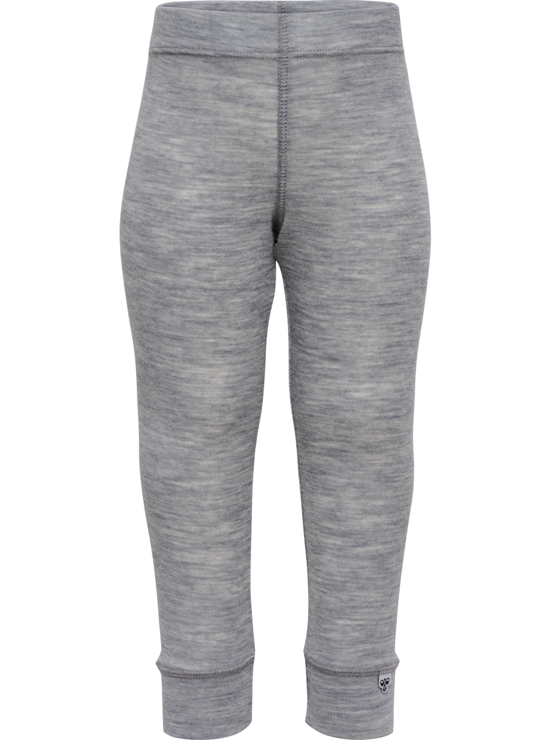 hmlMINI WOOL RIB TIGHTS, GREY MELANGE, packshot