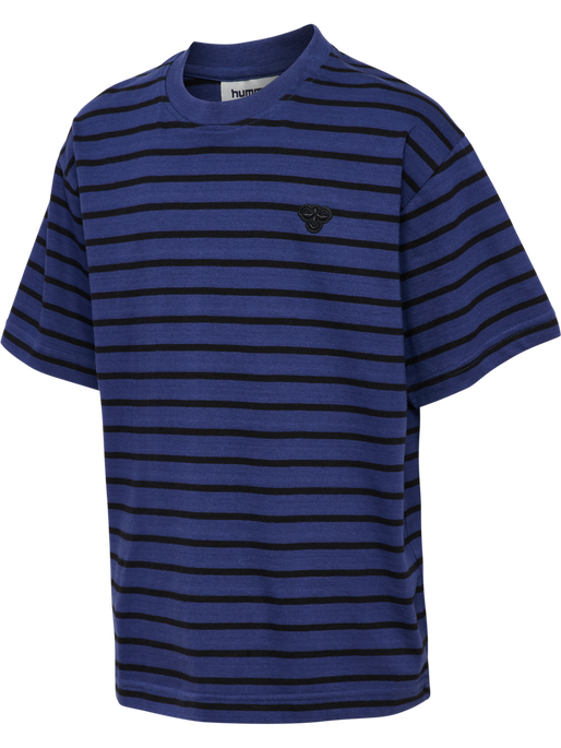 hmlJR LOOSE STRIPED SET BEE, DEEP COBALT hmlJR LOOSE STRIPED SET BEE, DEEP COBALT, packshot