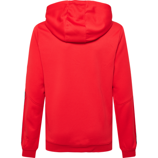 hmlAUTHENTIC KIDS POLY HOODIE, TRUE RED, packshot