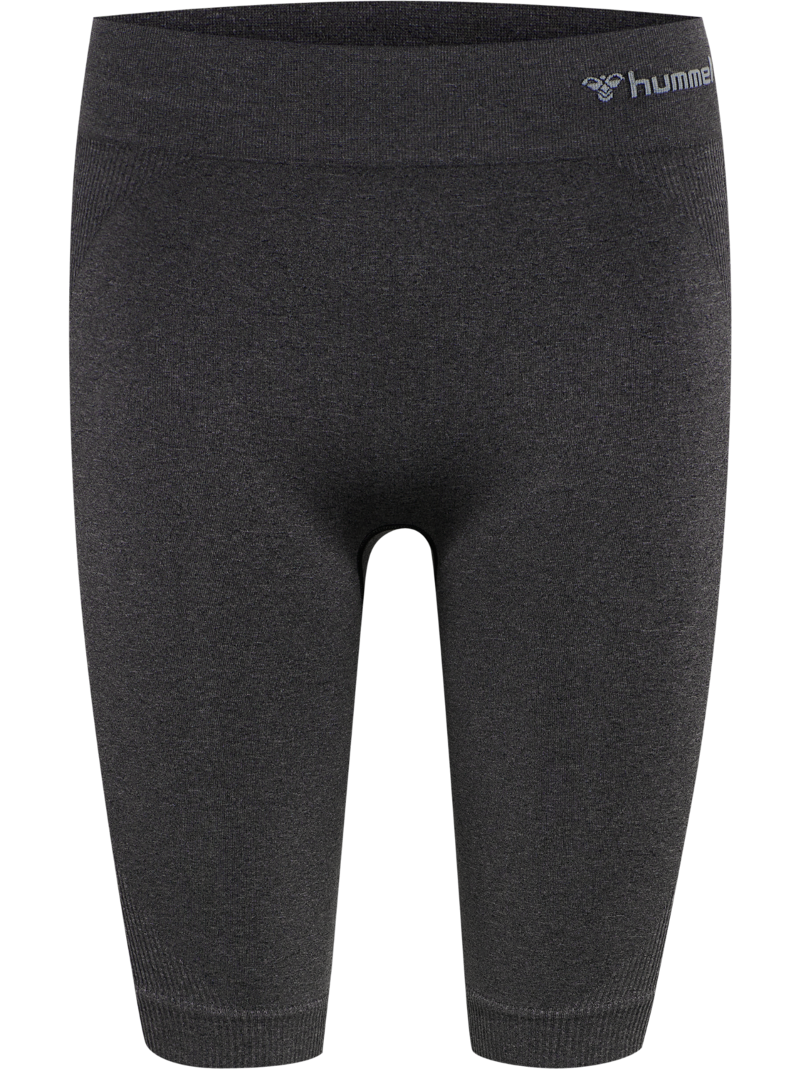 hmlCI SEAMLESS CYCLING SHORTS, BLACK MELANGE, packshot