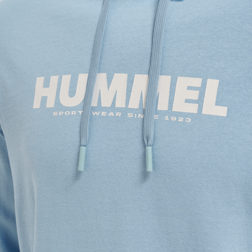 hmlLEGACY LOGO HOODIE, PLACID BLUE, packshot