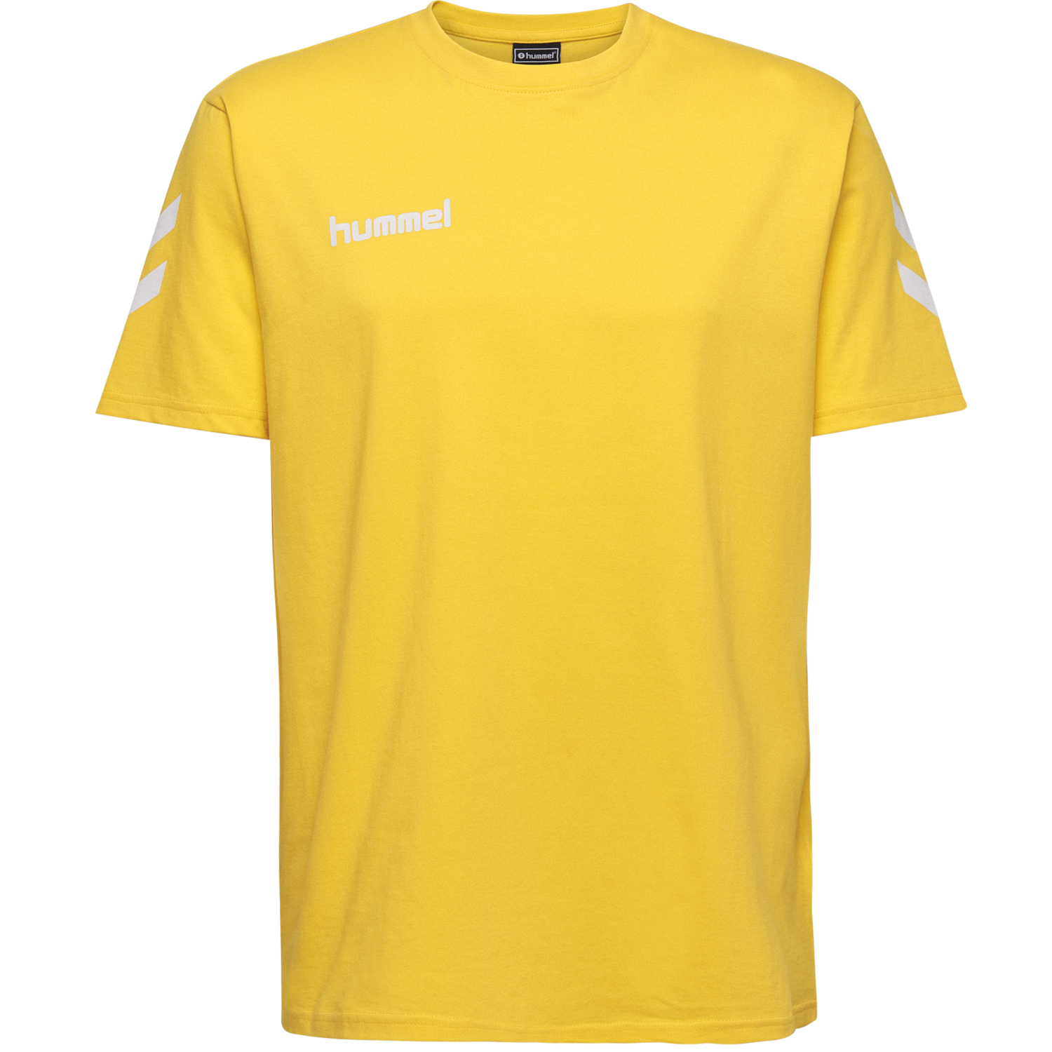 HUMMEL GO KIDS COTTON T-SHIRT S/S, SPORTS YELLOW, packshot