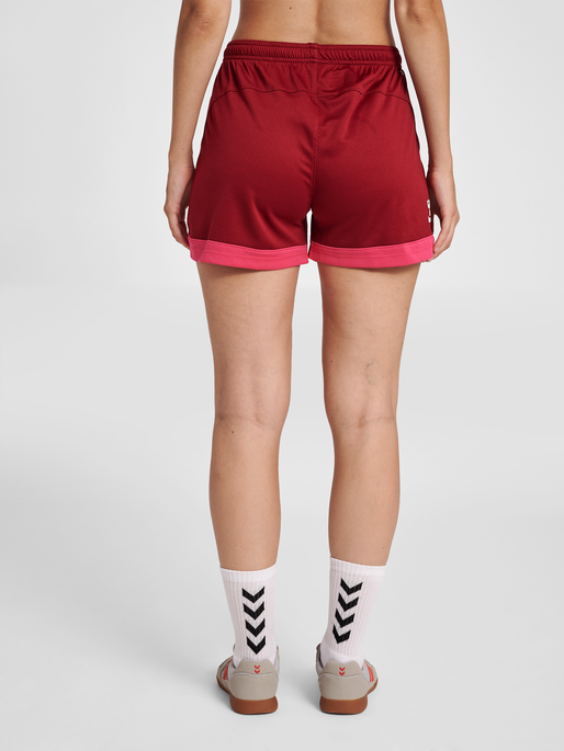 hmlLEAD WOMENS POLY SHORTS, BIKING RED, model