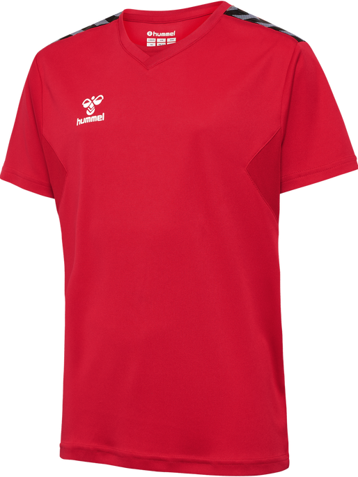 hmlAUTHENTIC PL JERSEY S/S KIDS, TRUE RED, packshot