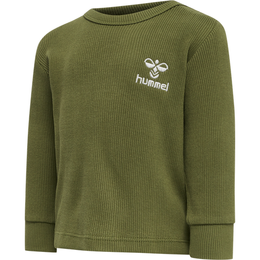 hmlSAMI T-SHIRT L/S, CAPULET OLIVE, packshot