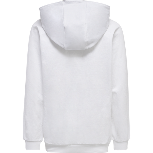 HMLGO KIDS COTTON LOGO HOODIE, WHITE, packshot