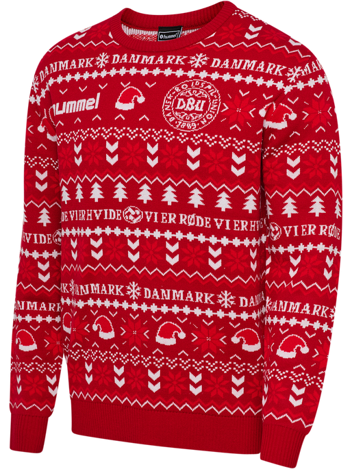 DBU FAN 25 CHRISTMAS SWEATER, TANGO RED DBU FAN 25 CHRISTMAS SWEATER, TANGO RED, packshot