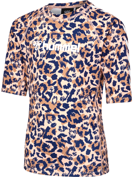hmlLUCIA SWIM TEE, PEACH PARFAIT hmlLUCIA SWIM TEE, PEACH PARFAIT, packshot