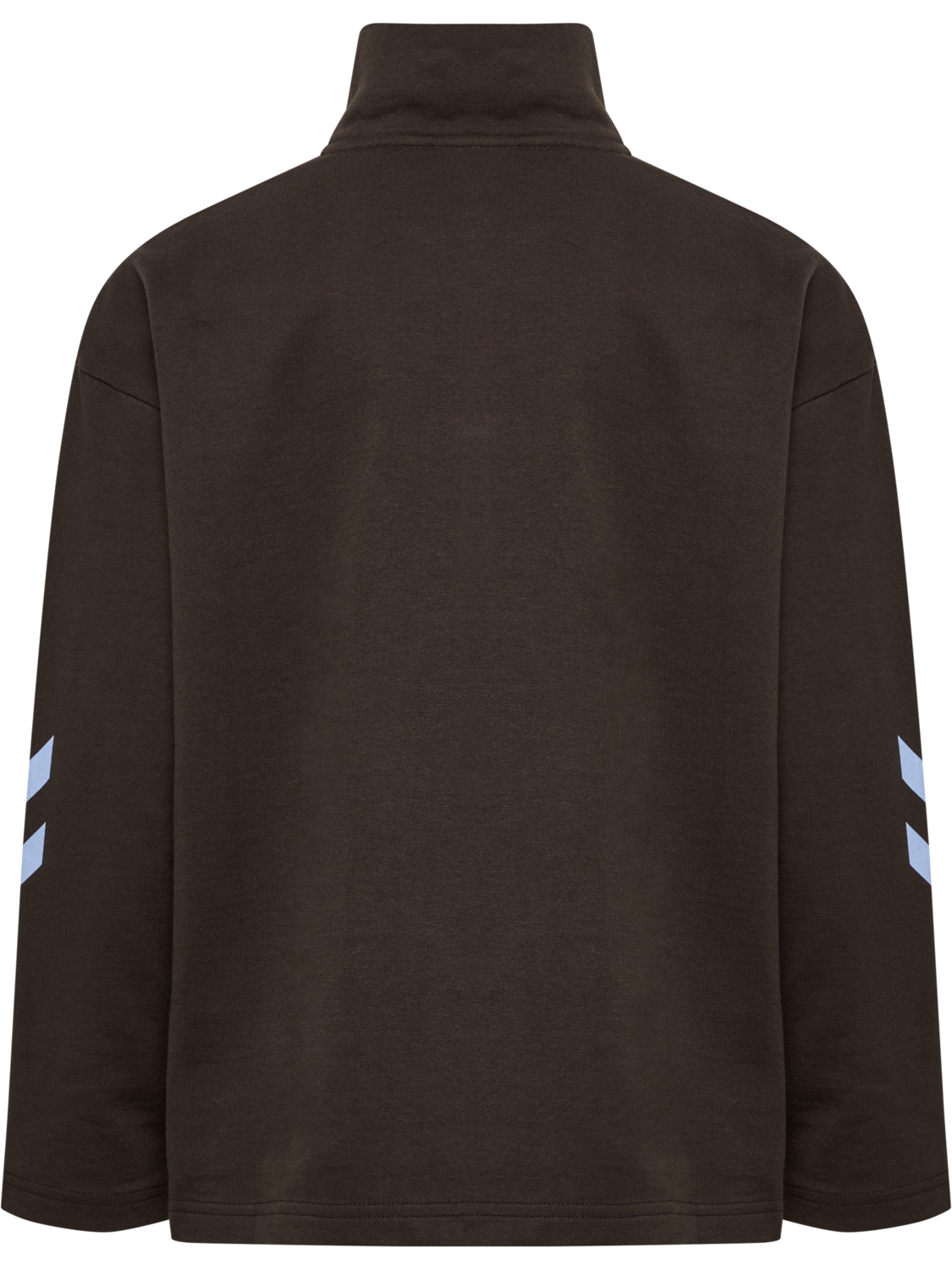 hmlTIMMI HALF ZIP SWEAT, TURKISH COFFEE, packshot