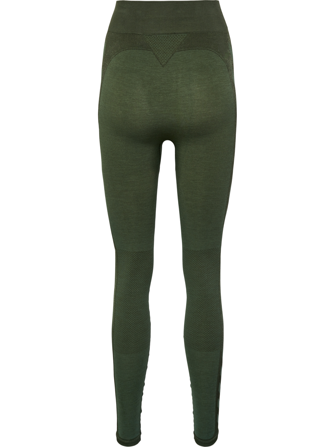 hmlCLEA SEAMLESS MID WAIST TIGHTS, CLIMBING IVY/BEETLE MELANGE, packshot