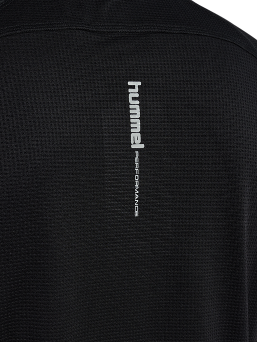 hmlPULSE HALF ZIP MIDLAYER, BLACK hmlPULSE HALF ZIP MIDLAYER, BLACK, packshot