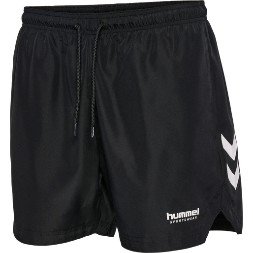 hmlNED SWIM SHORTS, BLACK, packshot