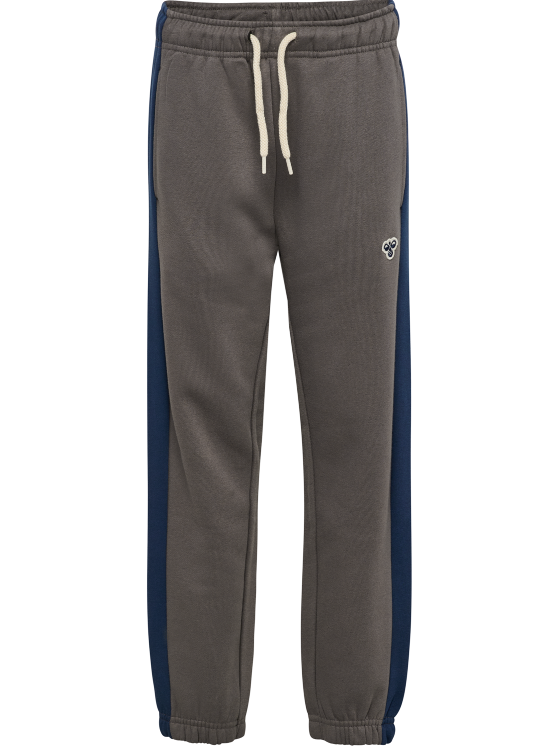 hmlJR LOOSE BLOCK SWEATPANTS BEE, DARK GULL GRAY, packshot