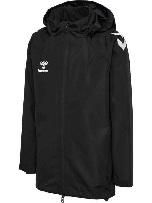hmlLEAD 2.0 ALL-WEATHER JACKET KIDS, BLACK, packshot