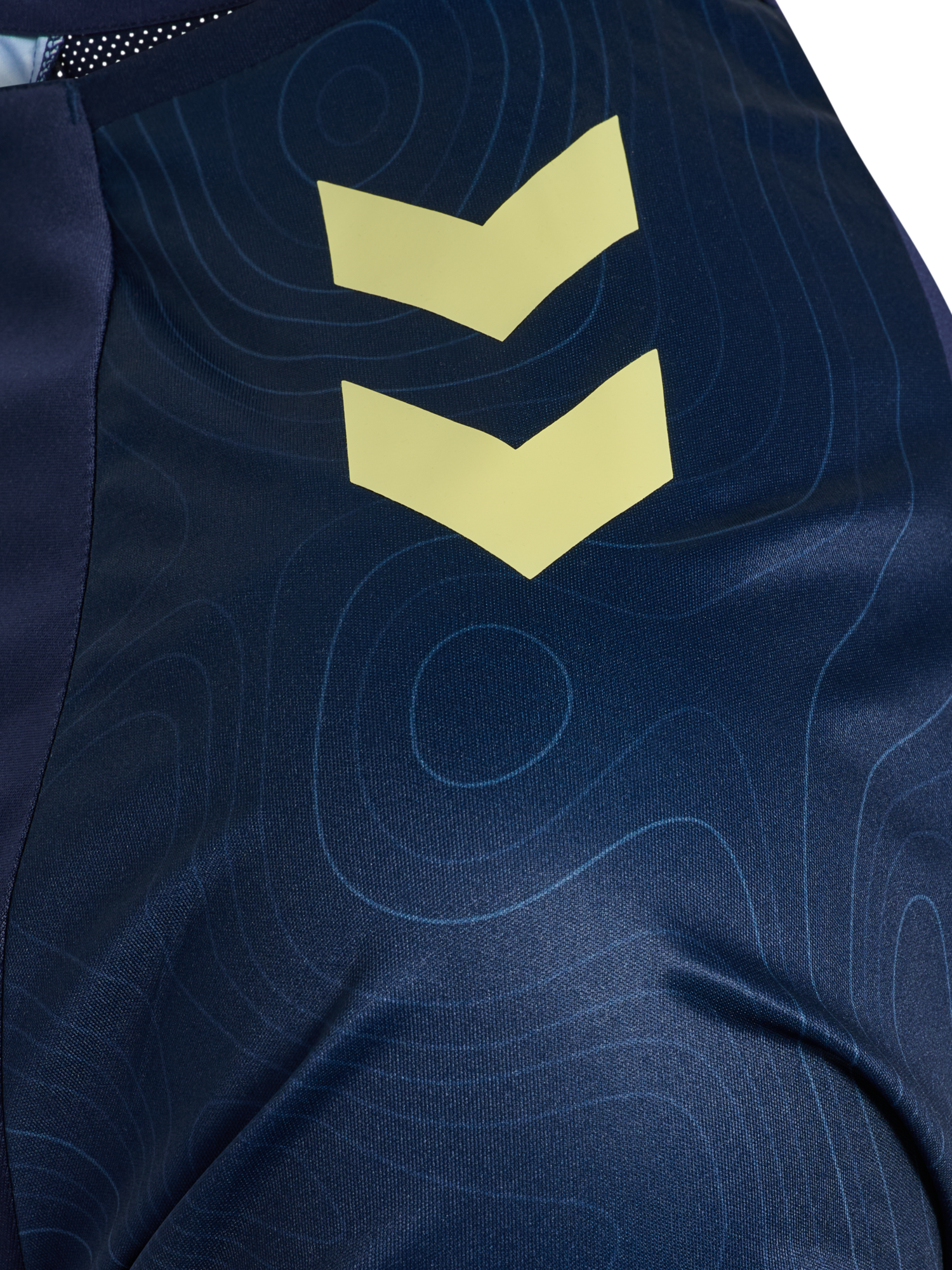 hmlBLAZE 2.0 TRAINING JERSEY S/S, MARINE/SHADOW LIME, packshot