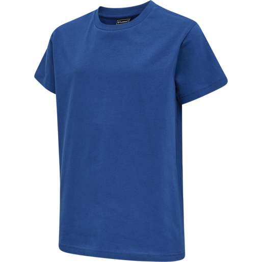 hmlRED BASIC T-SHIRT S/S KIDS, TRUE BLUE, packshot