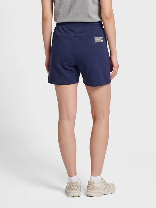 hmlMOVE GRID COTTON SHORTS WOMAN, MARINE, model