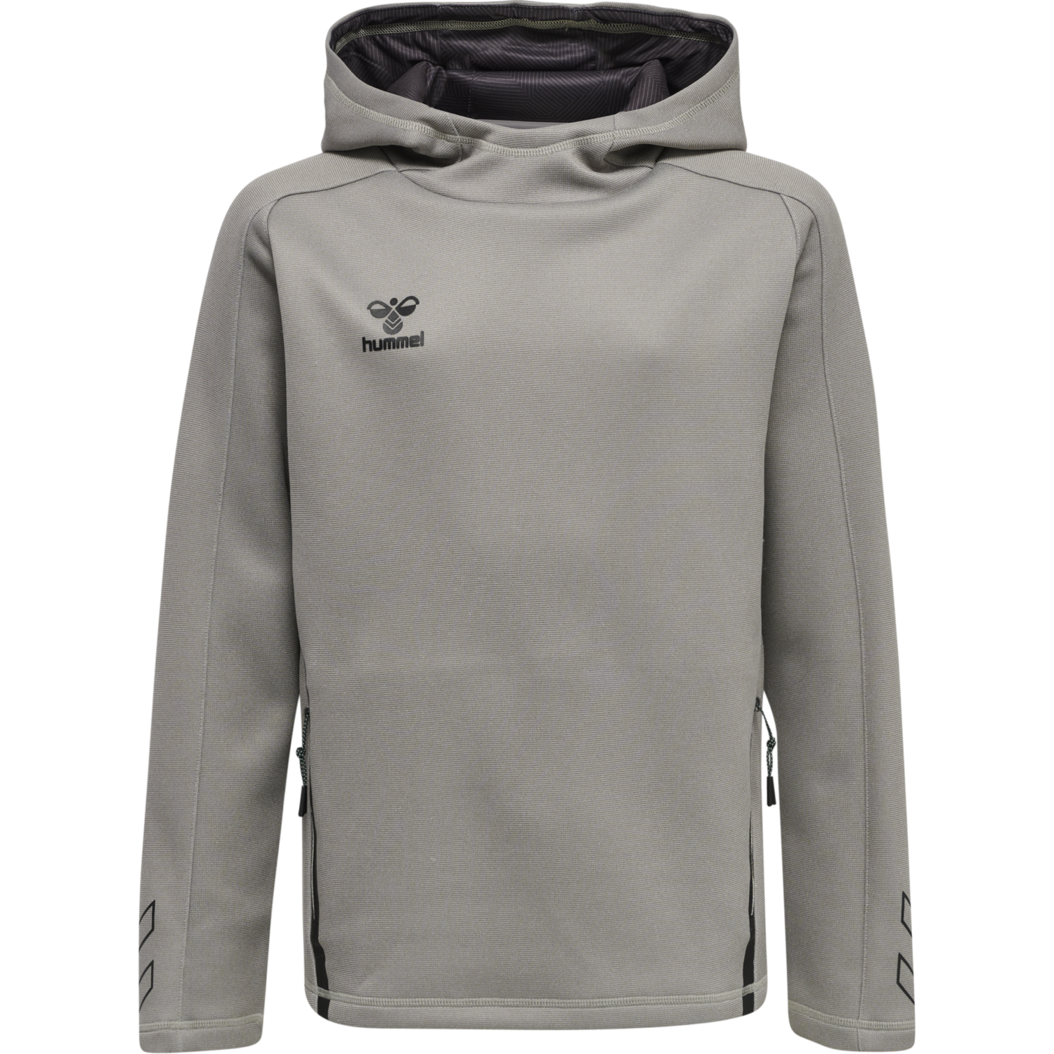 hmlCIMA XK HOODIE KIDS, GREY MELANGE, packshot