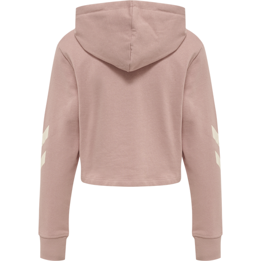 hmlLEGACY WOMAN CROPPED HOODIE, WOODROSE, packshot