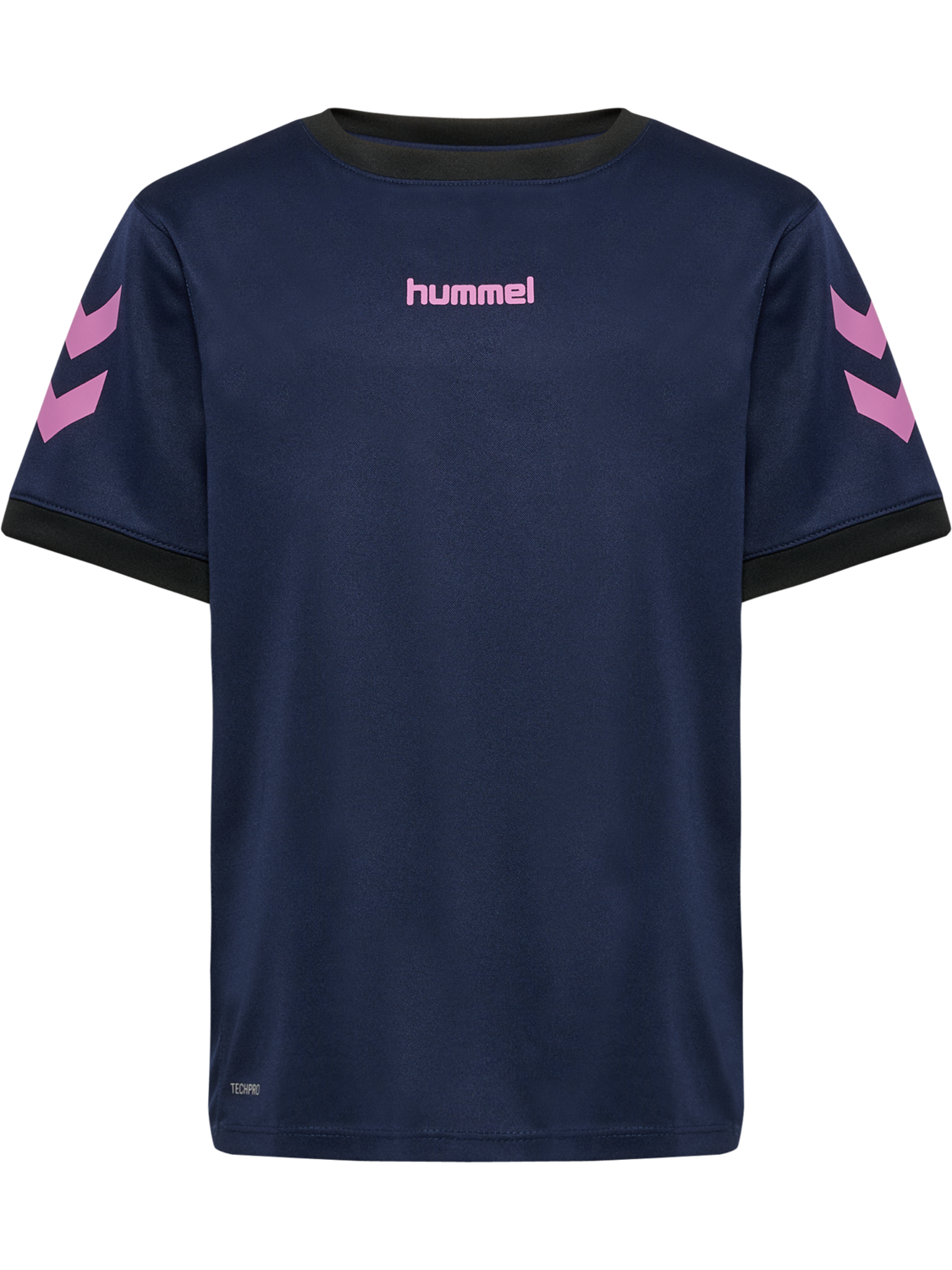 hmlBLAZE CLUB 26 POLY TEE KIDS, MARINE/PINK, packshot