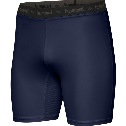 HUMMEL FIRST PERFORMANCE TIGHT SHORTS, MARINE, packshot