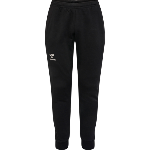 hmlSTALTIC COTTON PANTS, BLACK, packshot