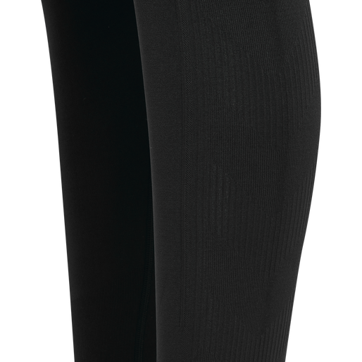 hmlTIF SEAMLESS HIGH WAIST TIGHTS, BLACK hmlTIF SEAMLESS HIGH WAIST TIGHTS, BLACK, packshot