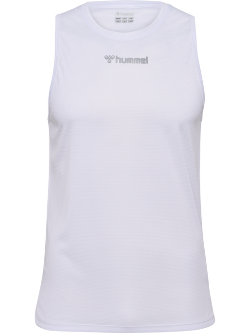 hmlRUN SINGLET S/L, WHITE, packshot
